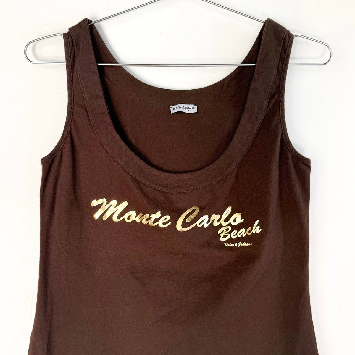 Vintage Dolce & Gabbana Monte Carlo Graphic Tank Top