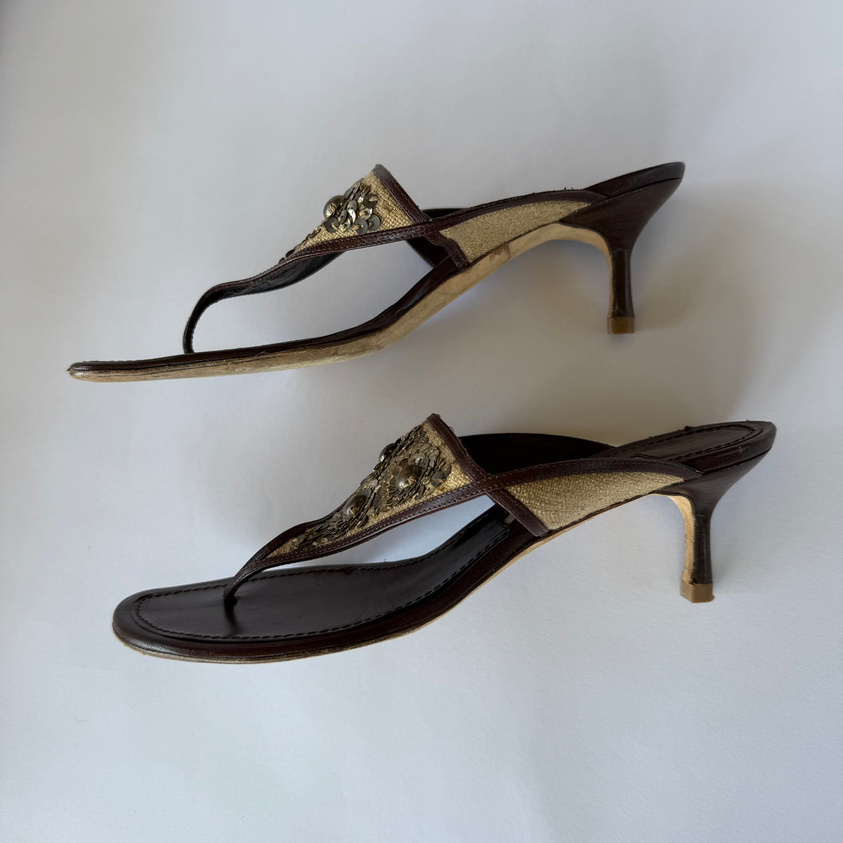 Oscar De La Renta Sandal Heels (39.5)