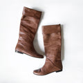 Vintage Giuseppe Zanotti Brown Leather Fold-over Riding Boots (9)