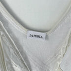 Vintage La Perla White Lace Midi Slip Dress
