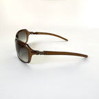 Vintage Dolce & Gabbana Brown Slim Rectangle Sunglasses