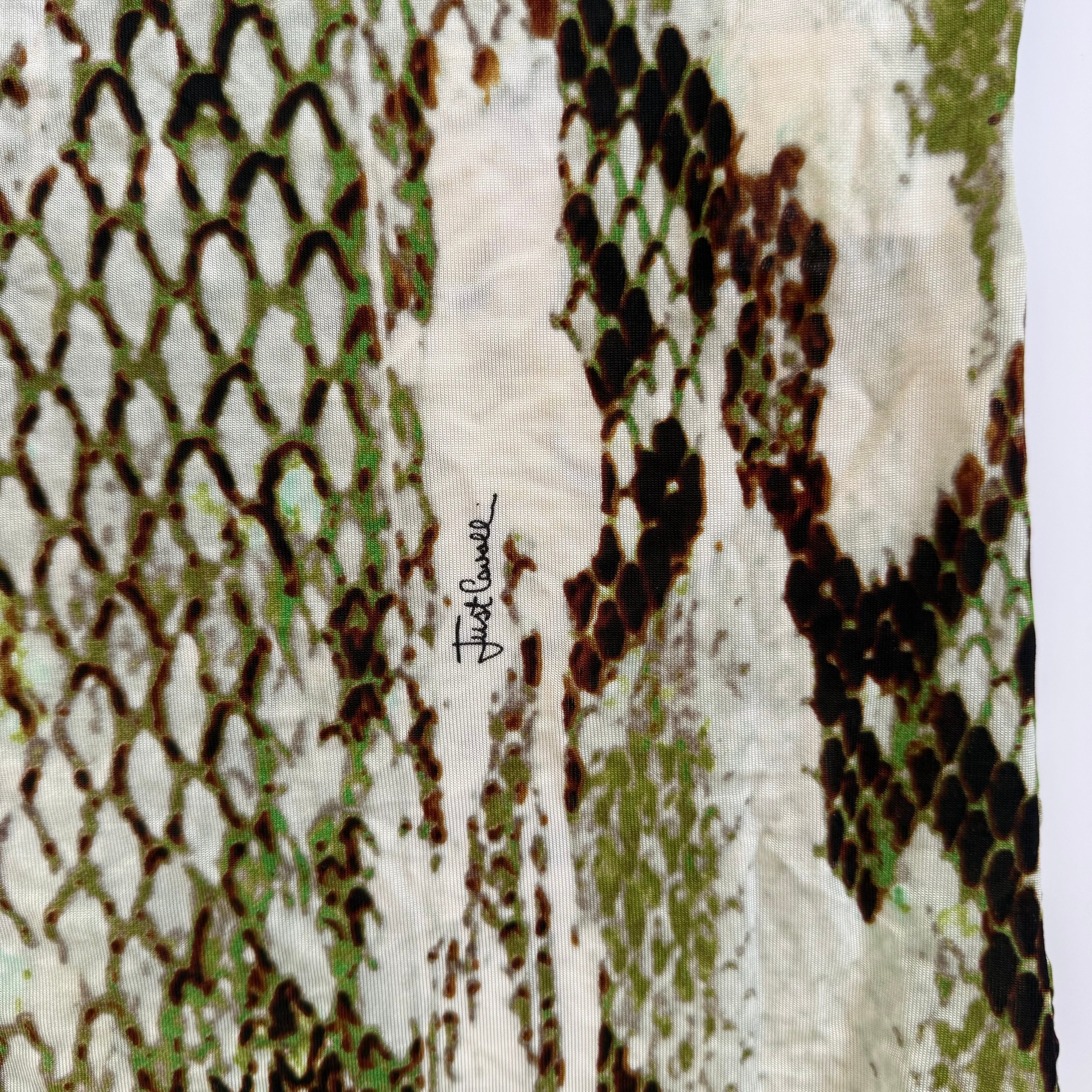 Vintage Just Cavalli Snakeskin Print Tank Top
