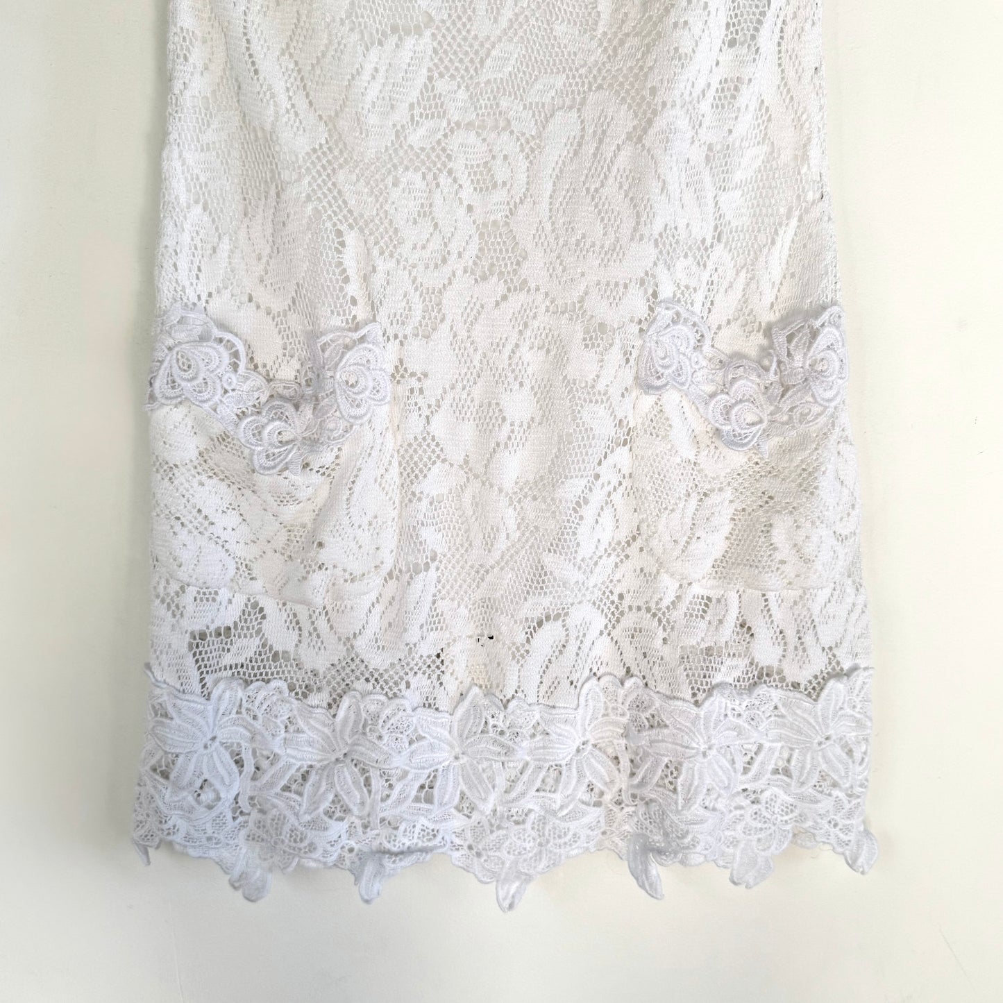 Dolce & Gabbana White Lace Mini Dress