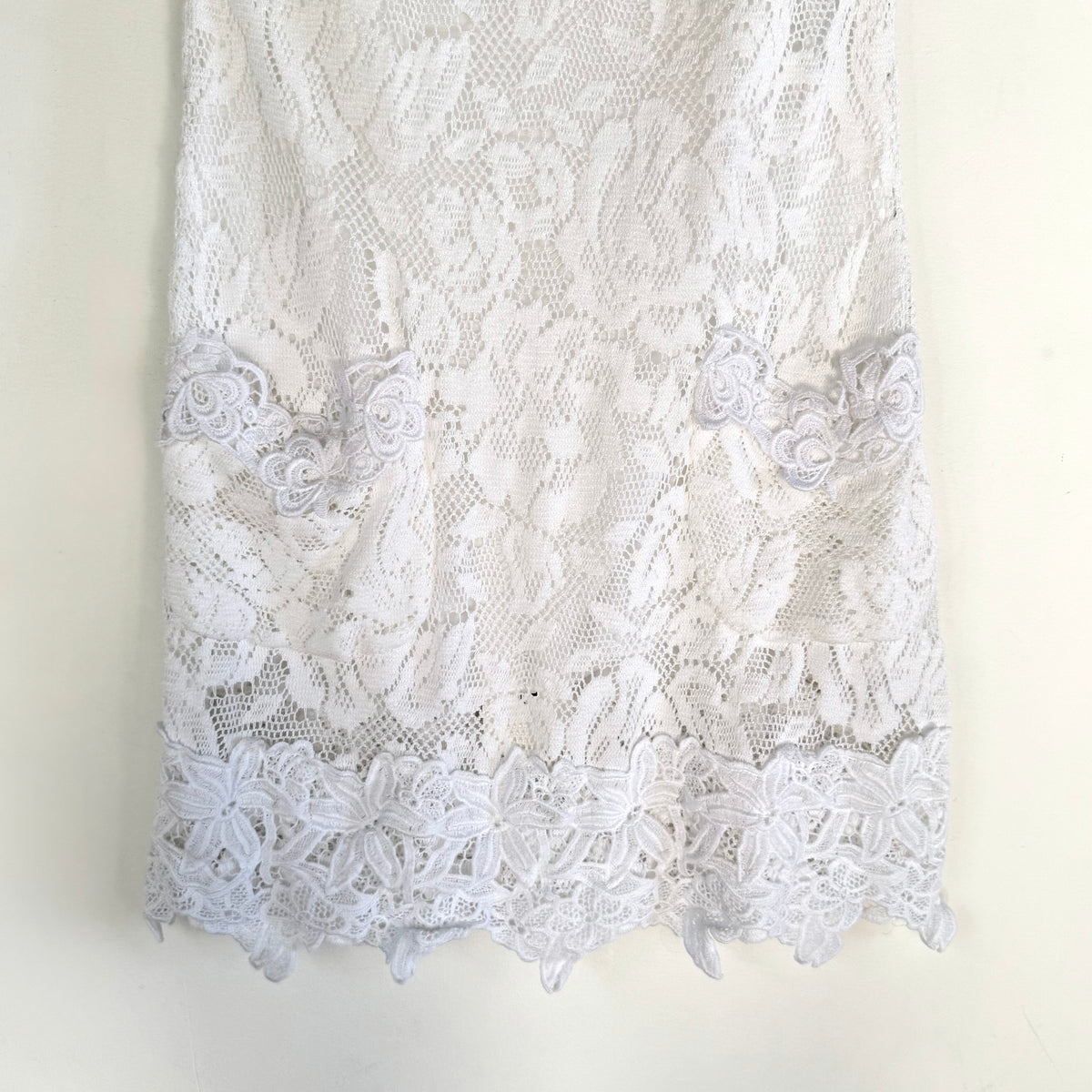 Dolce & Gabbana White Lace Mini Dress