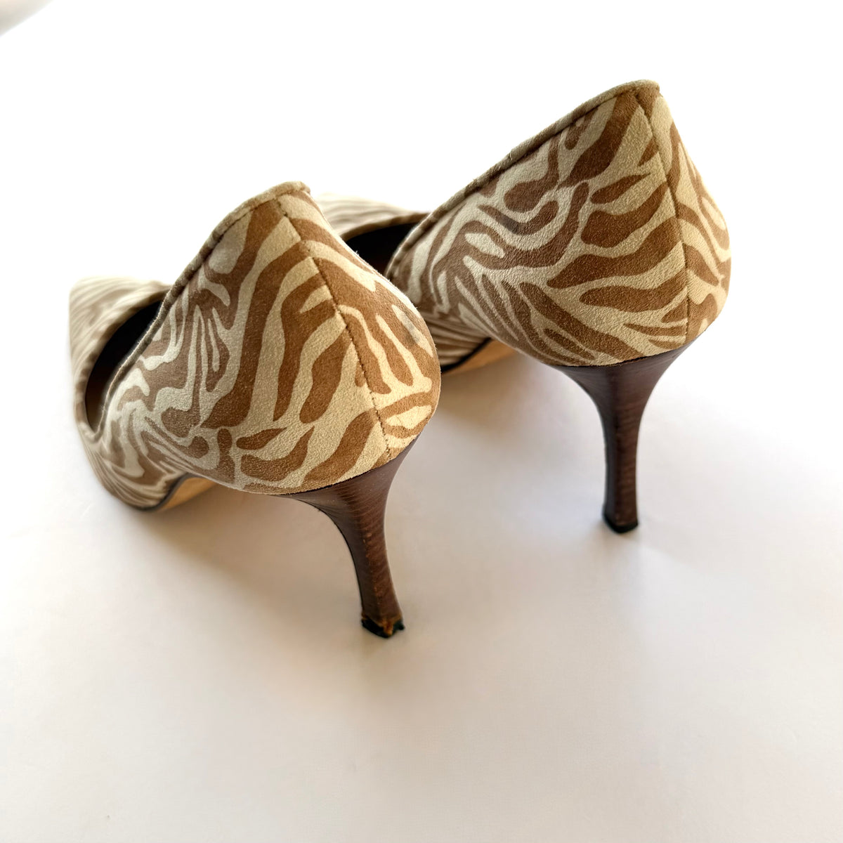 Manolo Blahnik Zebra Print Pumps (39.5)