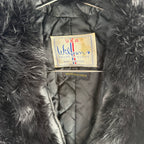 90’s Fur Trim Leather Jacket