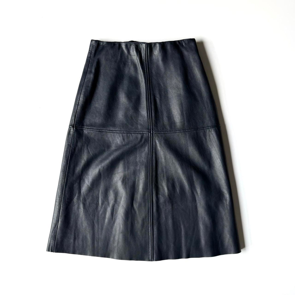 Vintage Tommy Hilfiger Leather Midi Skirt
