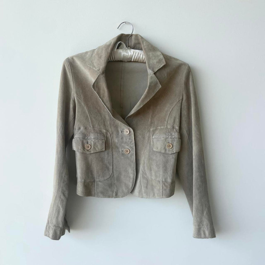 Vintage Suede Blazer Jacket