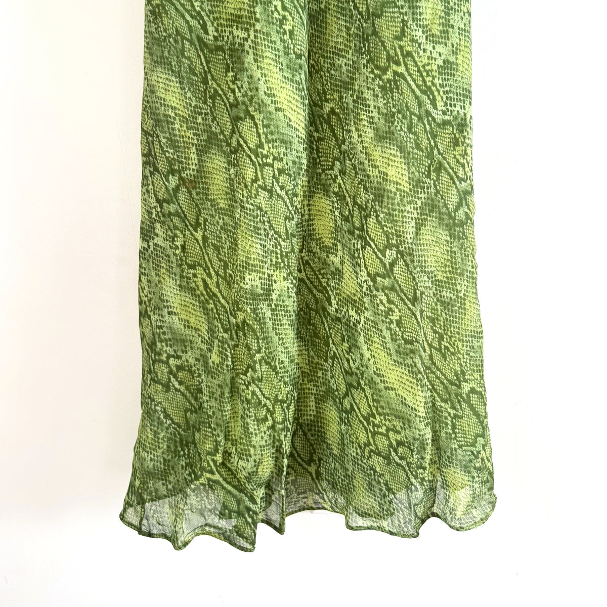 Vintage Betsey Johnson Snakeskin Slip Midi Dress