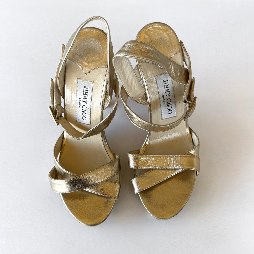 Vintage Jimmy Choo Sandal Heels (38)