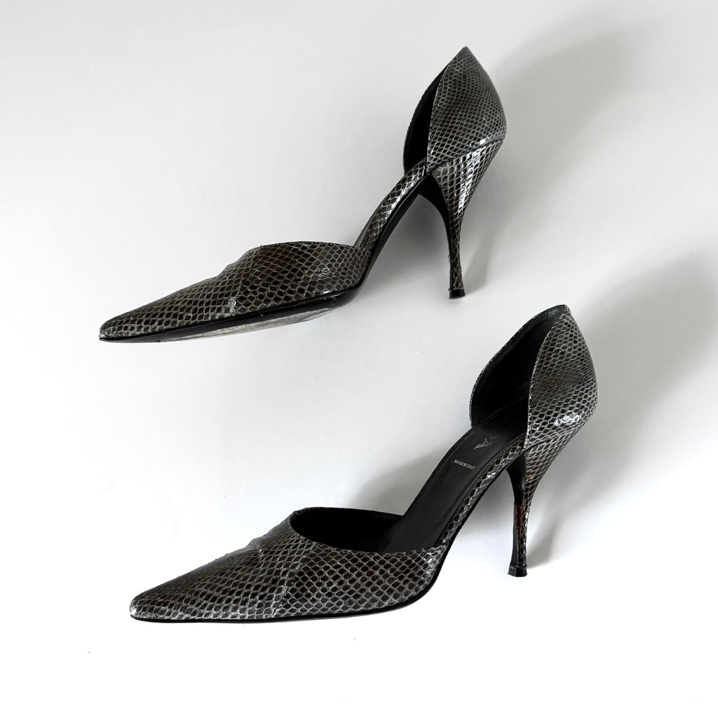Vintage Prada Snakeskin Heels (35.5)