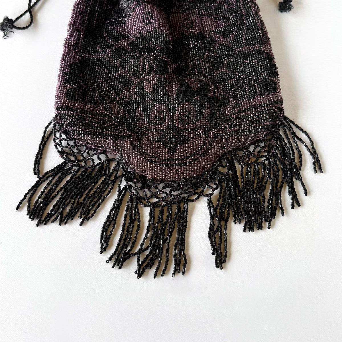 Vintage Beaded Fringe Bag