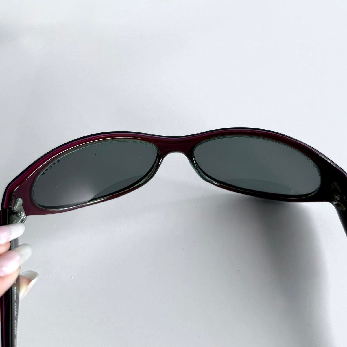 Vintage Ralph Lauren Black Slim Wrap Sunglasses