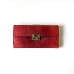 90’s Gucci Red Leather Continental Wallet