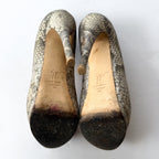 Giuseppe Zanotti Python Print Platform Peep Toe Heels (37)