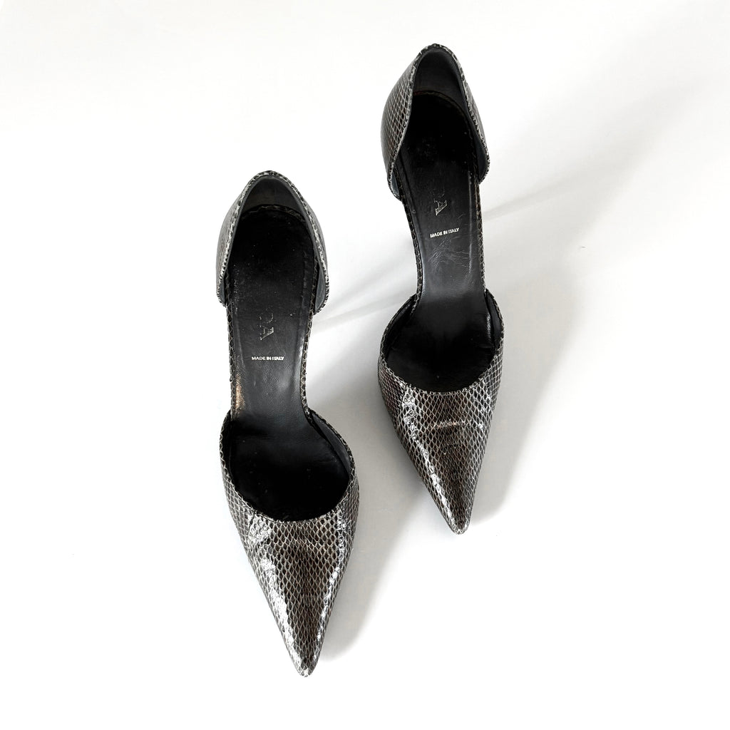 Vintage Prada Snakeskin Heels (35.5)