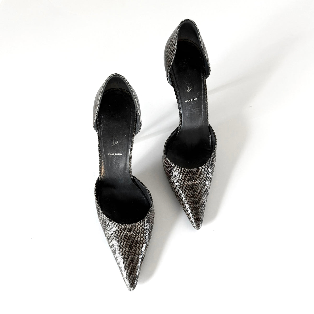 Vintage Prada Snakeskin Heels (35.5)