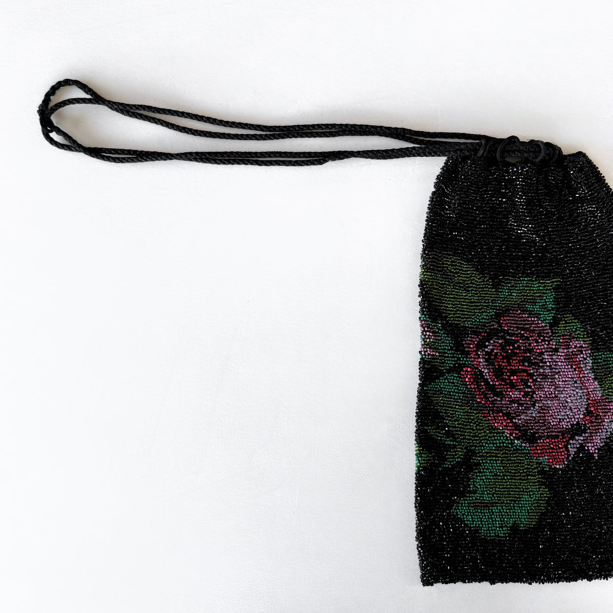 Vintage Rose Beaded Bag
