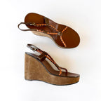 Vintage Miu Miu Wedge Sandal Heels (36)