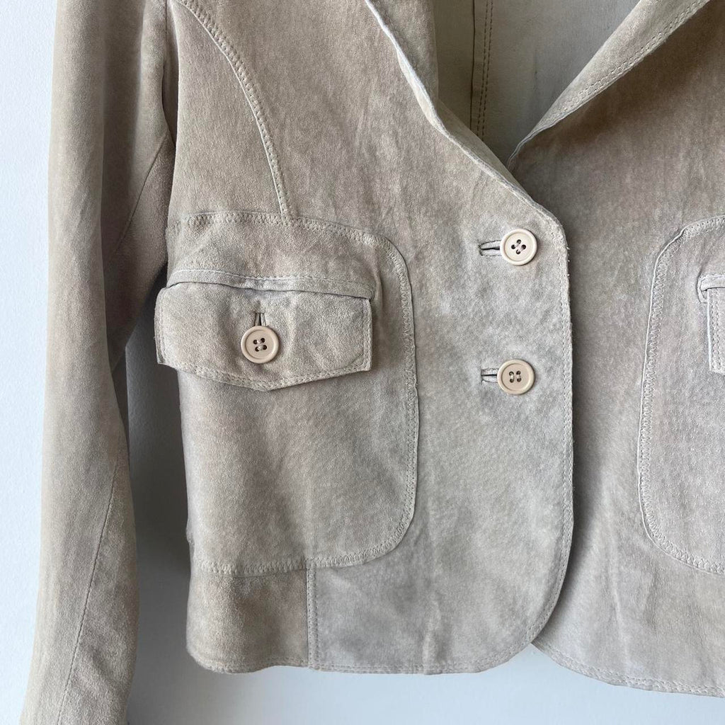 Vintage Suede Blazer Jacket