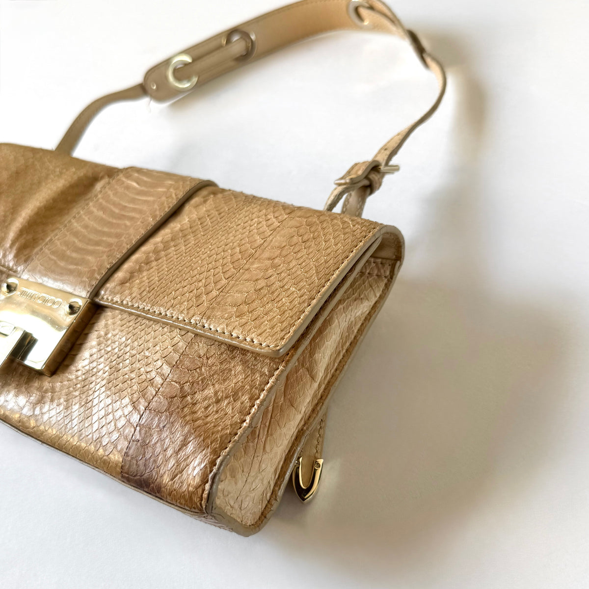 Vintage Jimmy Choo Python Shoulder Bag