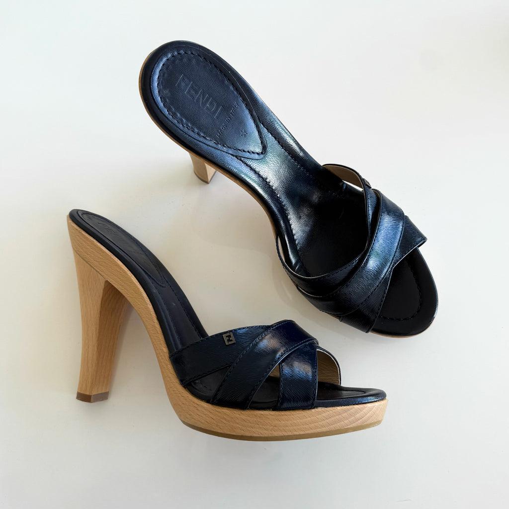 Vintage Fendi Sandal Heels