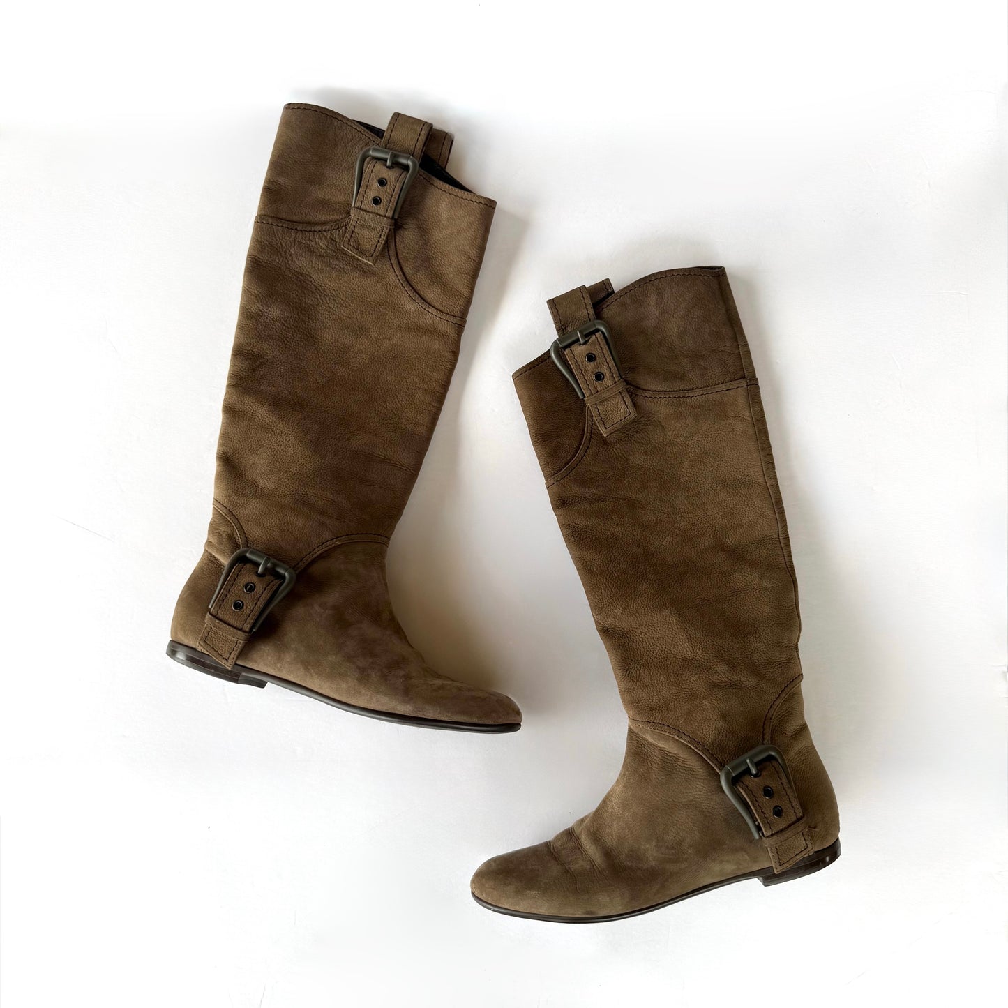 Vintage Giuseppe Zanotti Suede Knee High Boots (36)
