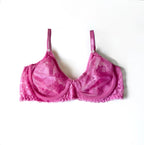 Vintage Christian Dior Lace Rose Bra (36C)