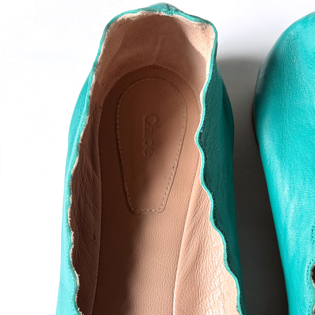 Chloe Lauren Ballet Flats Turquoise (38)