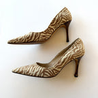 Manolo Blahnik Zebra Print Pumps (39.5)