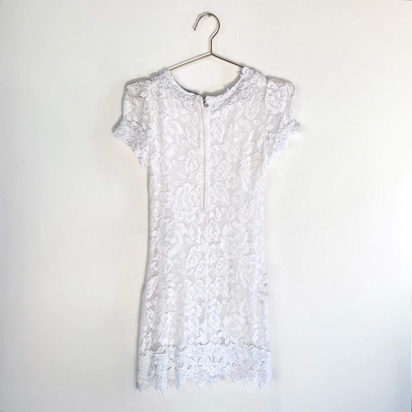 Dolce & Gabbana White Lace Mini Dress