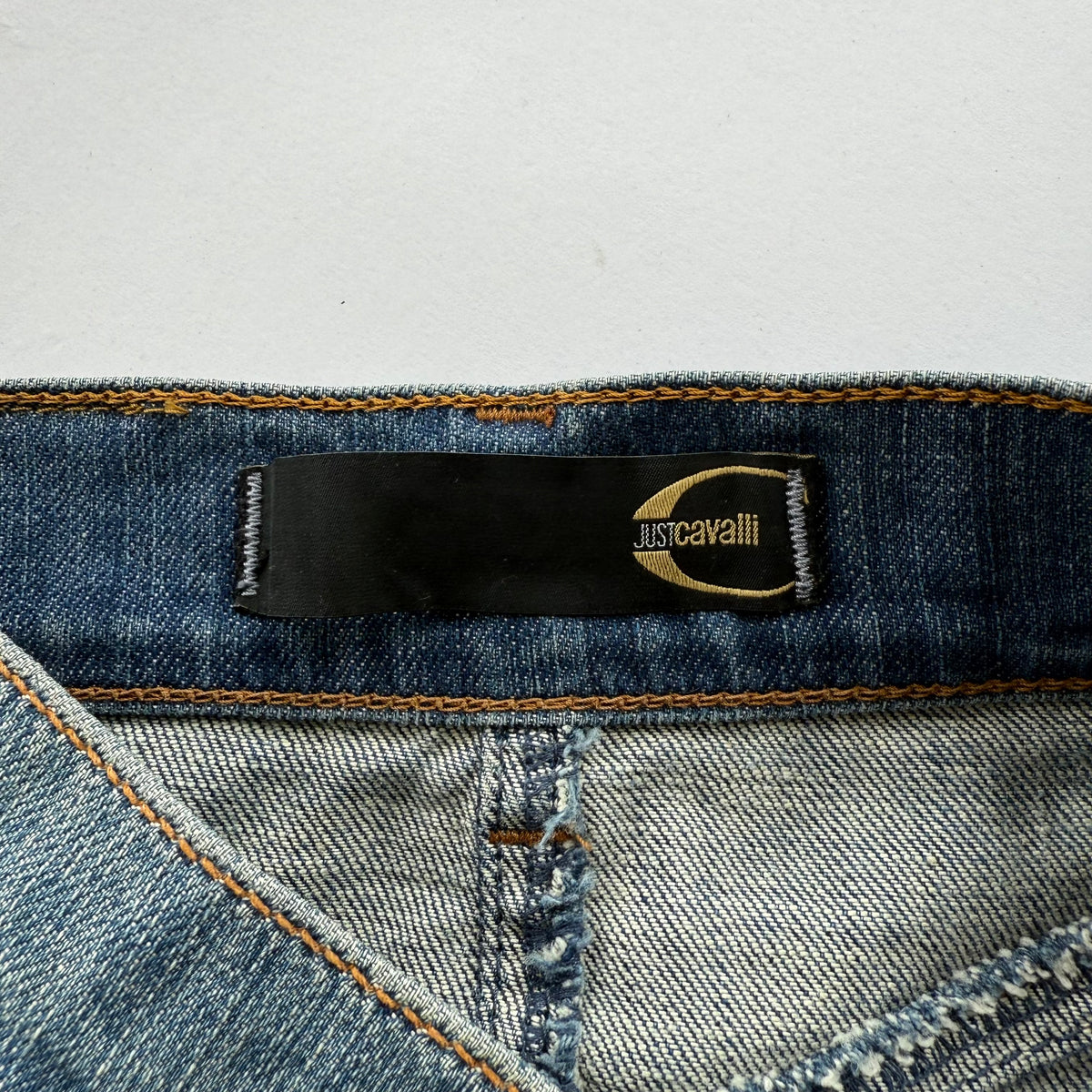 Vintage Cavalli Denim Skirt