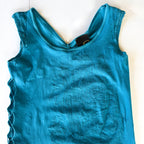 Vintage Cavalli Turqoise Mesh Embossed Tank Top