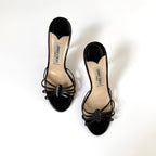 Vintage Jimmy Choo Black Sandal Heels (37.5)