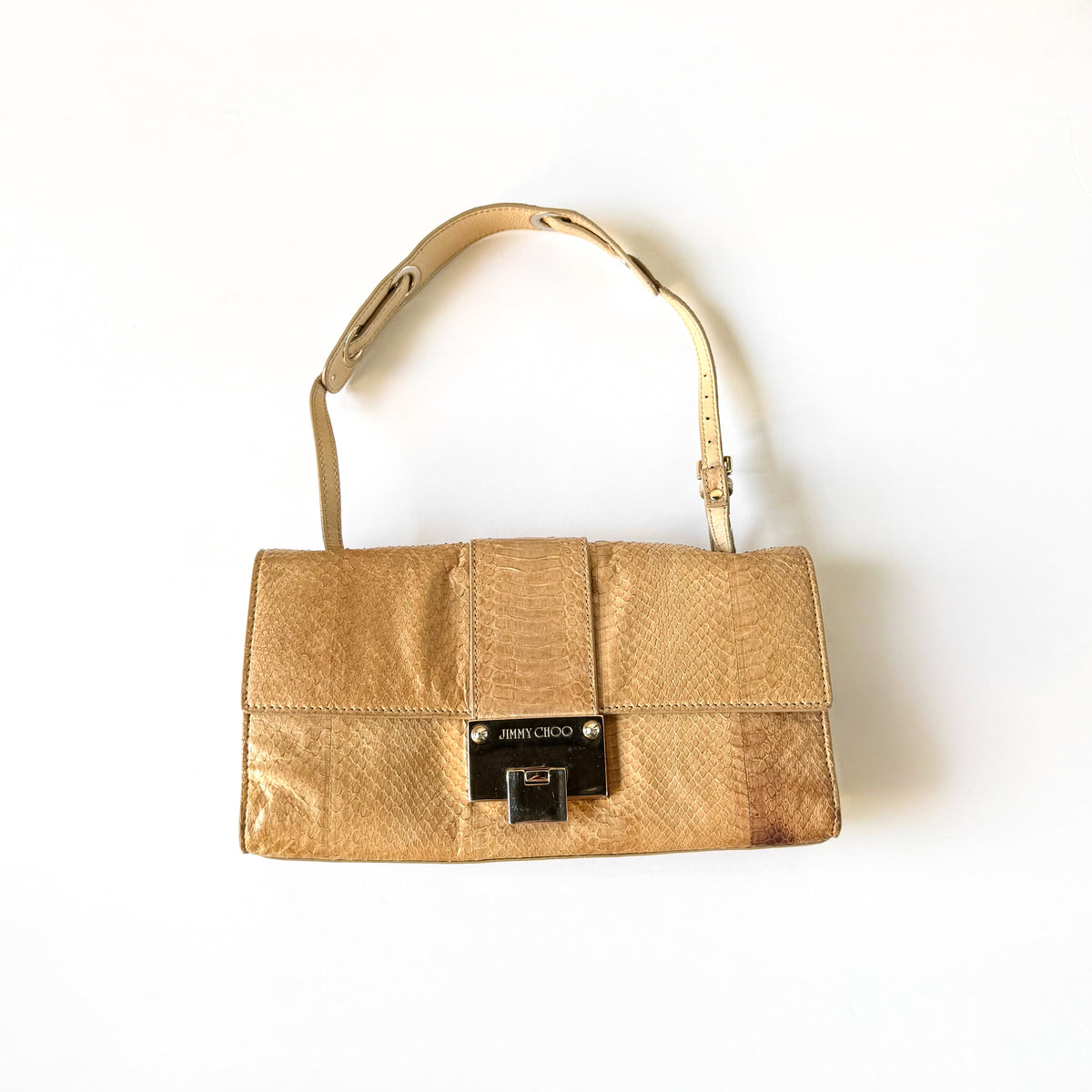 Vintage Jimmy Choo Python Shoulder Bag