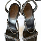 Strappy Brown Manolo Blahniks (38.5)