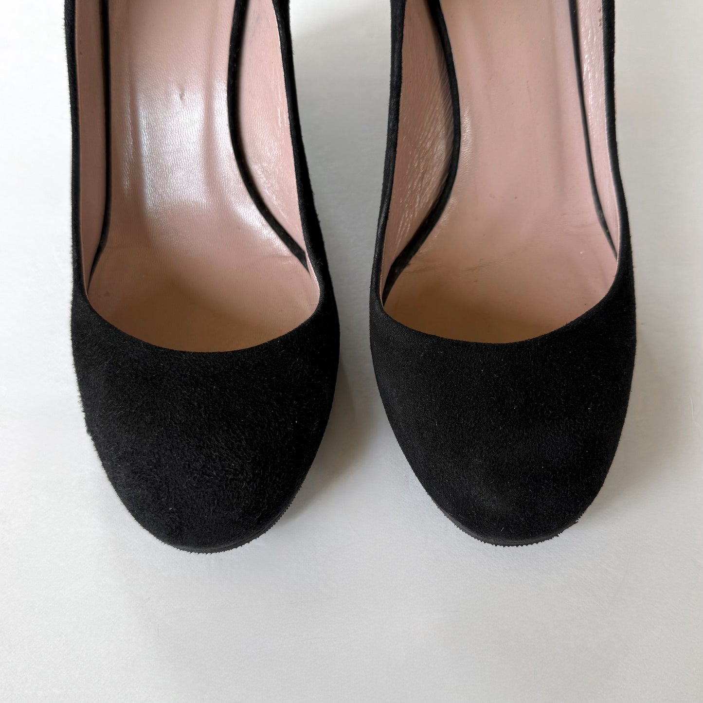 Vintage Gucci Black Suede Ballet Wedge (38)
