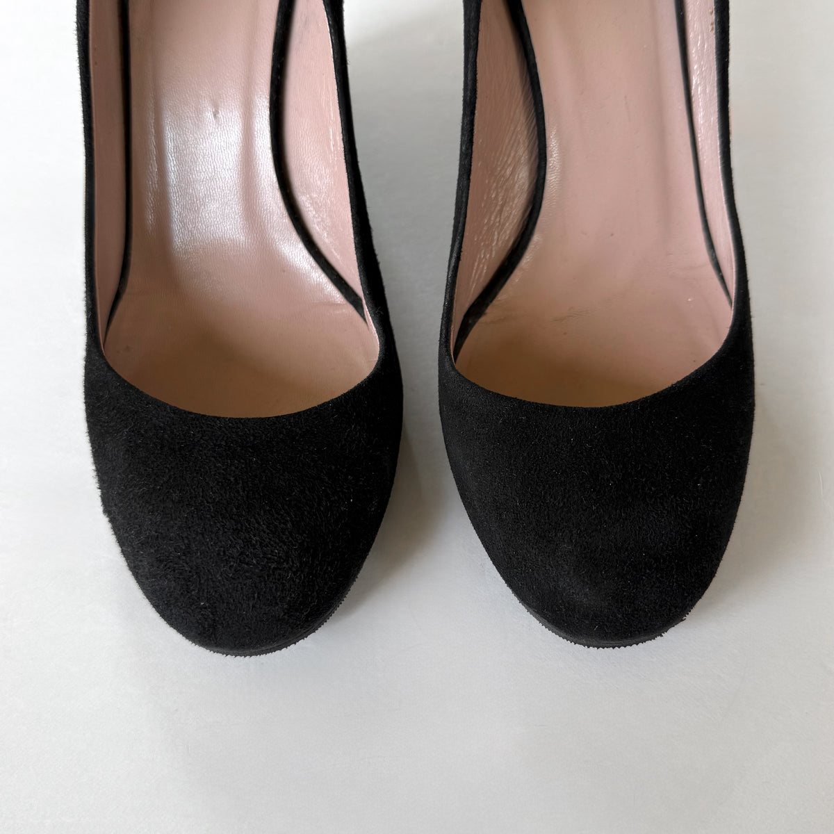 Vintage Gucci Black Suede Ballet Wedge (38)