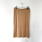 Vintage La Perla Gold Satin Slip Midi Skirt