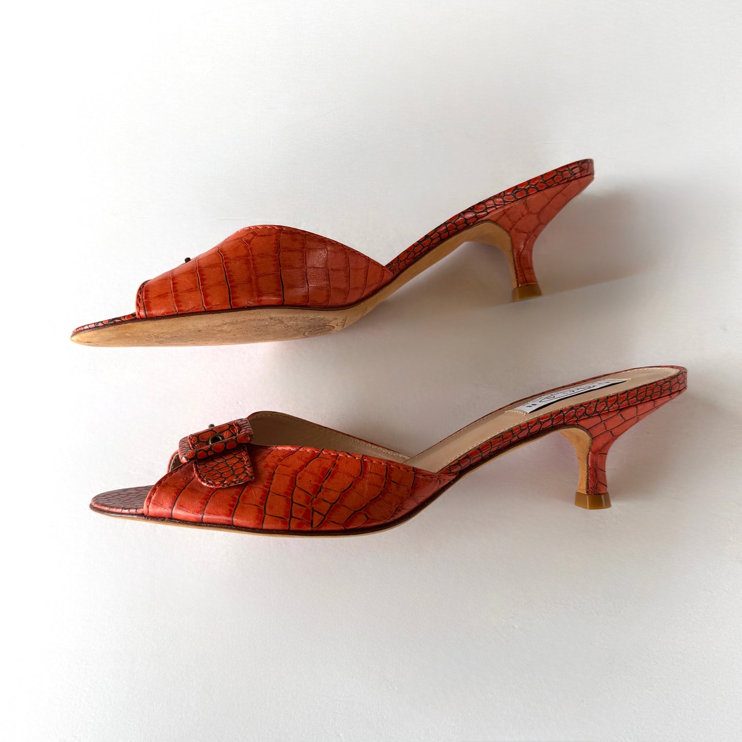 Vintage Oscar De La Renta Sandal Heels (8.5)