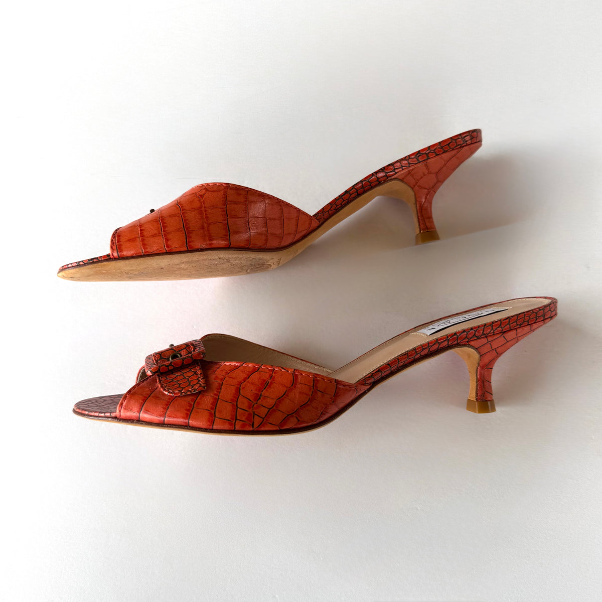 Vintage Oscar De La Renta Sandal Heels (8.5)