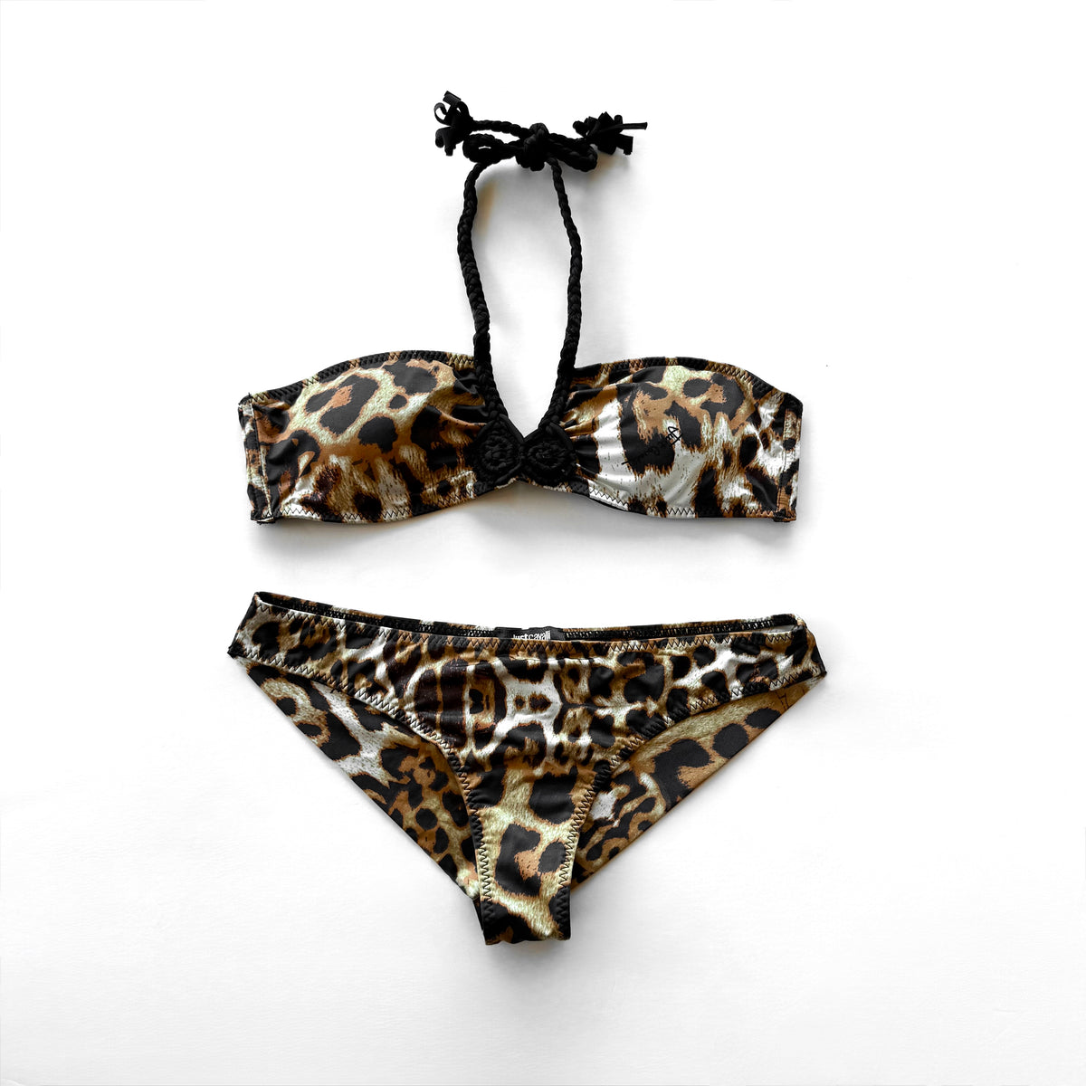 Vintage Cavalli Leopard Print Bikini Set