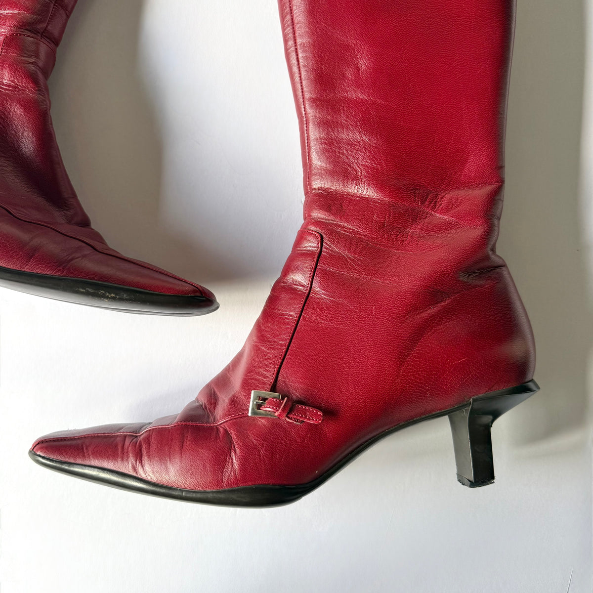 Vintage Prada Leather Boots (37.5)