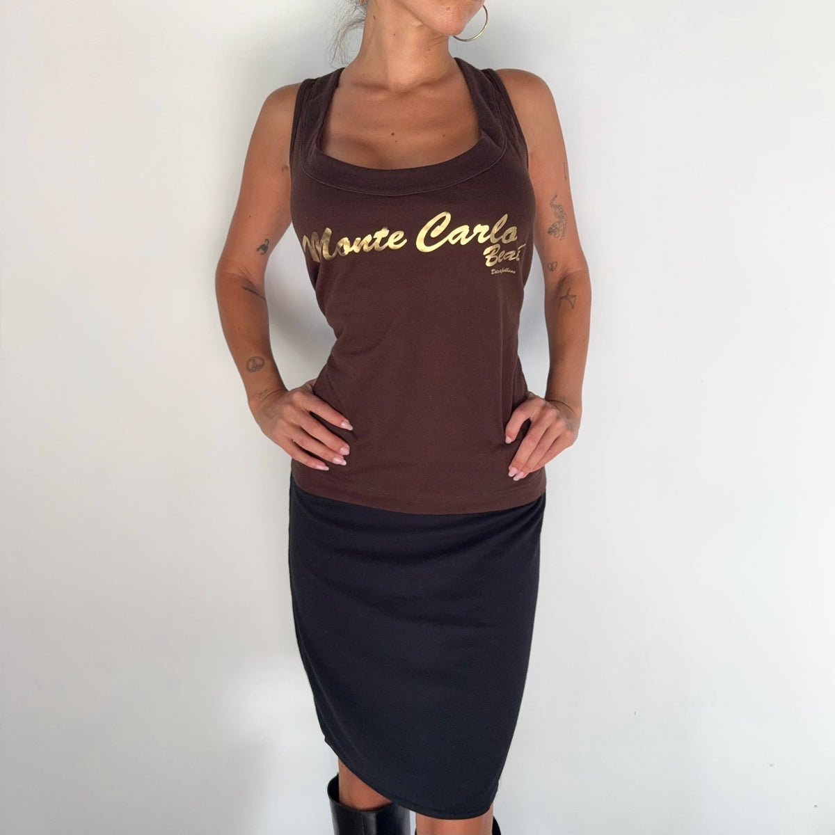 Vintage Dolce & Gabbana Monte Carlo Graphic Tank Top