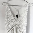 Cavalli Sheer Fringe Halter Dress