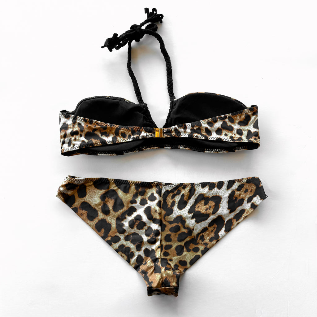 Vintage Cavalli Leopard Print Bikini Set
