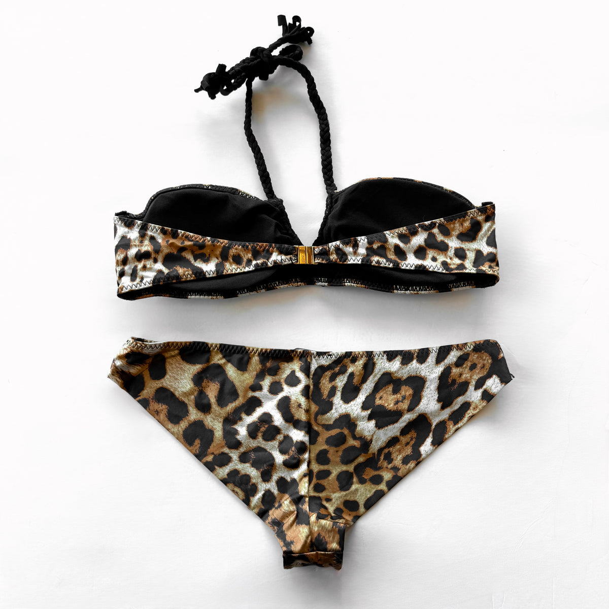 Vintage Cavalli Leopard Print Bikini Set