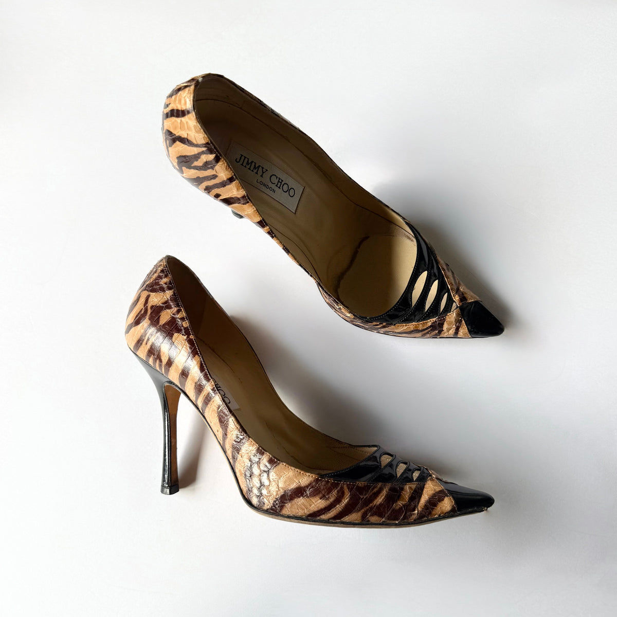 Jimmy Choo Tiger Print Heels (36)