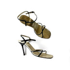 Vintage Dolce & Gabbana Black Minimalist Strappy Heels