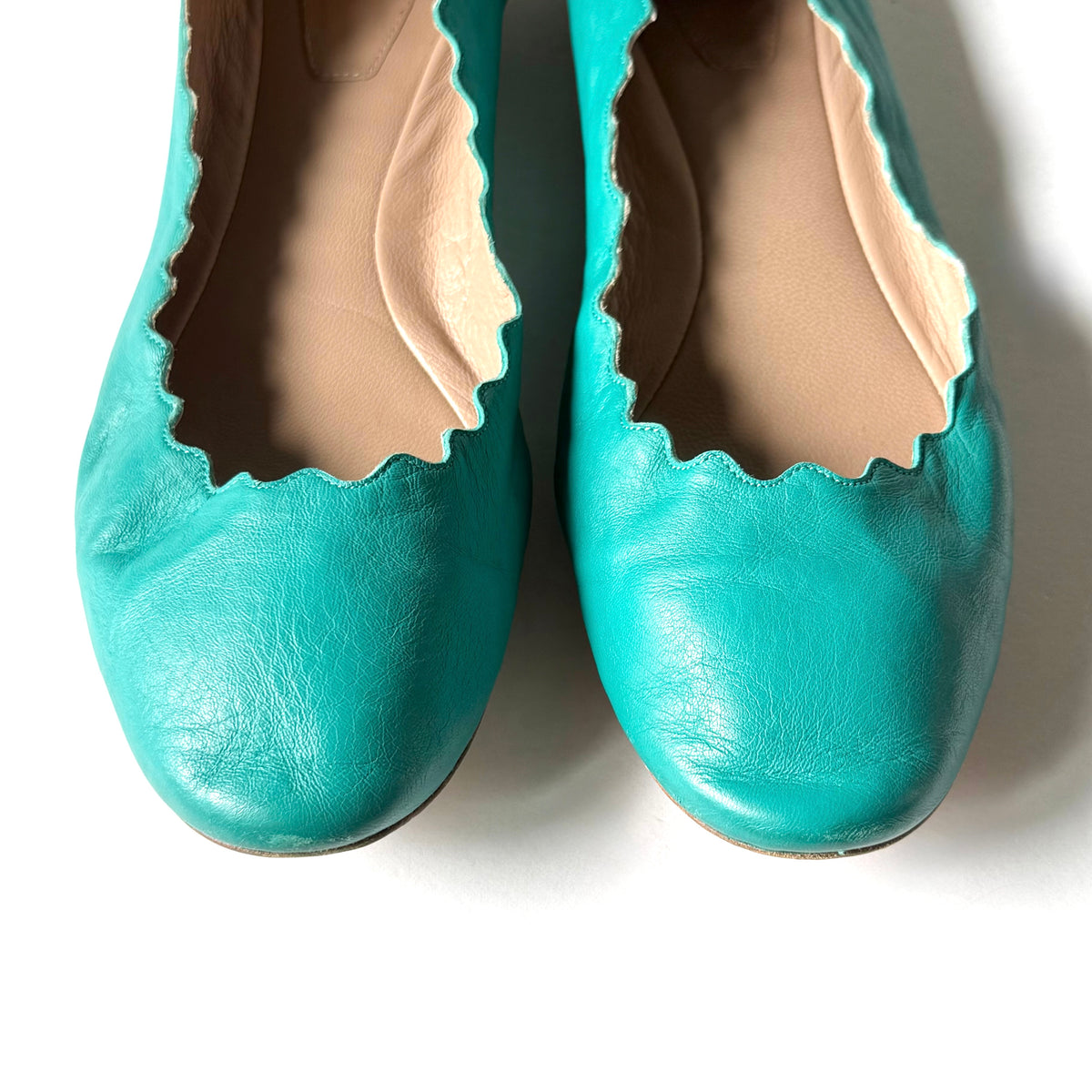 Chloe Lauren Ballet Flats Turquoise (38)